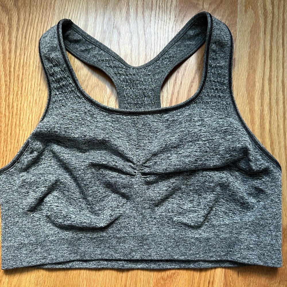 Gray Women's Sports Bra